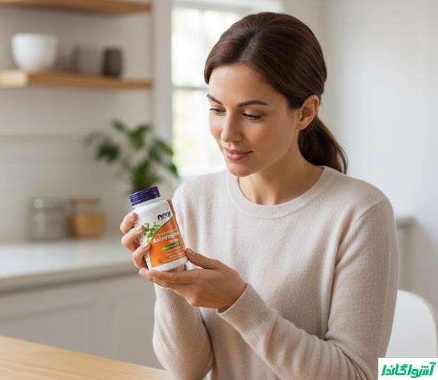 خرید قرص آشواگاندا ناو فودز 450 میلی گرم